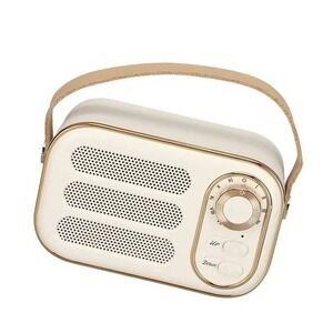 Dan Adora Vintage Speaker Portable‎ Bluetooth Wireless Stereo White Beige Gold